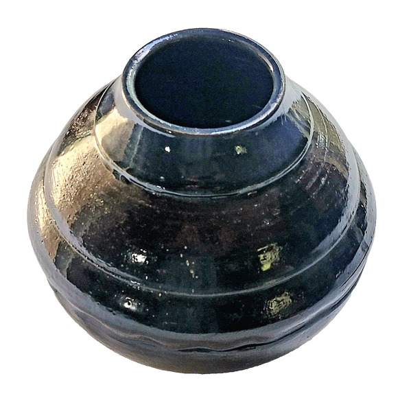 Vintage Walter Yovaish Studio Pottery Vase Signed Rare 1980s 6” Ceramic Art - Picture 8 of 11